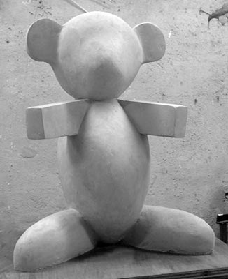 Skulptur av en teddybjørn, kunstner Bård Nørgaard - Copyright: Bård Nørgaard