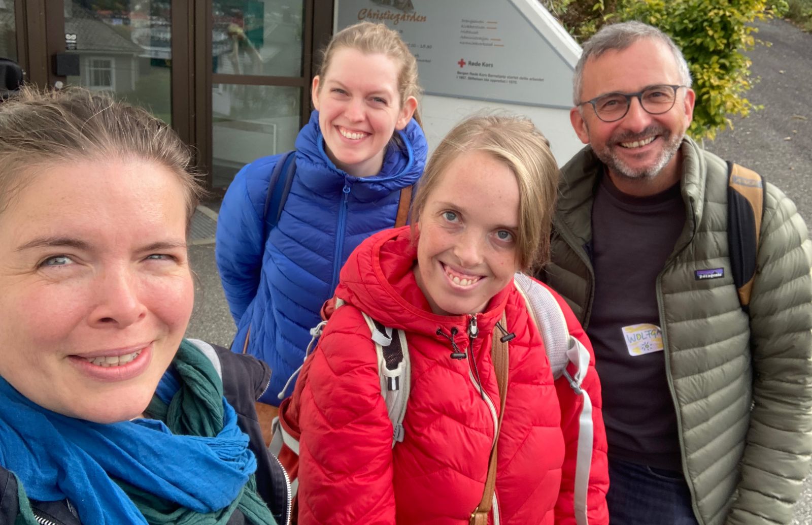Bildet av IMAGINE forskerteam: Maren, Martine, Sigrid, og Wolfgang (fra venstre til høyre) (fotograf: Maren Metell).