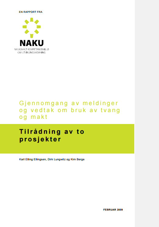 Bilde av rapportens forside © NAKU