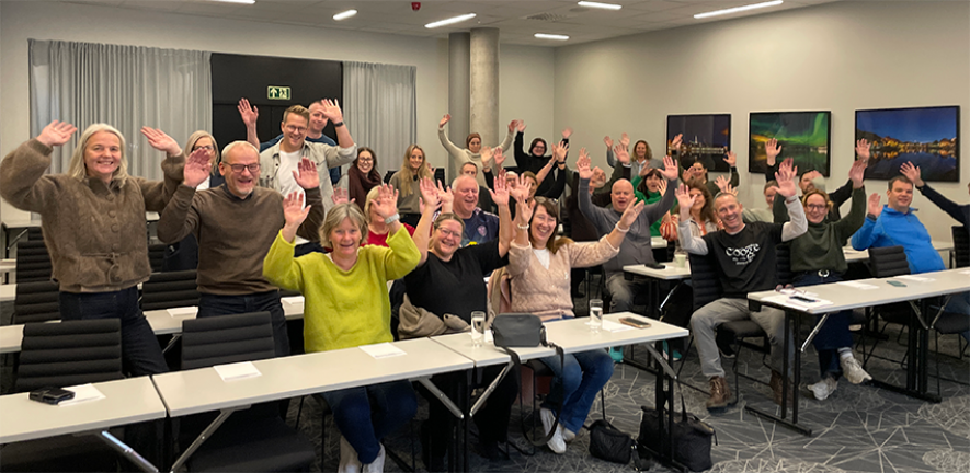 Bilde av pårørende fra Angelman foreningen