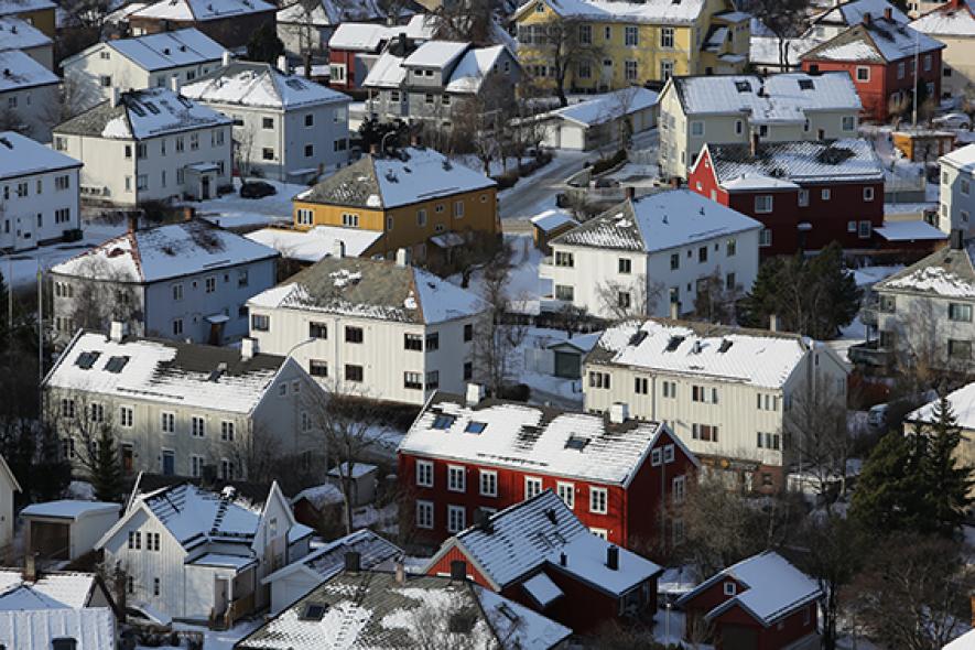 Bilde av hus i Trondheim