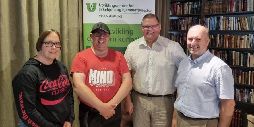 Bilde, fra venstre: Christine Bakkehøy, Jonas Magnussen, Eivind Bjørnstad og Jon Kristian Kolstad