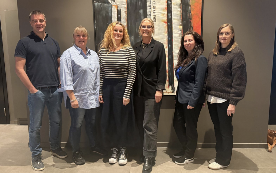 Arrangementskomiteen fra venstre: Frode Dragsten, Kari Storhaug Schanke, Monica Ølmheim, Wenche Hukkelås, Katalin E. Kopeczi og Anne- Lise Lenes. Foto: NAKU