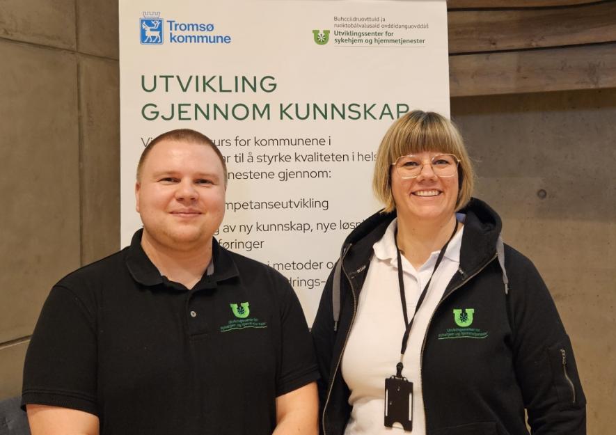 Sindre Nordly og Mona Pedersen fra USHT Troms.