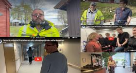 Fotomontasje av fremsiden av filmene i saken 