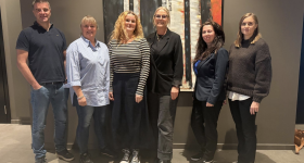 Arrangementskomiteen fra venstre: Frode Dragsten, Kari Storhaug Schanke, Monica Ølmheim, Wenche Hukkelås, Katalin E. Kopeczi og Anne- Lise Lenes. Foto: NAKU