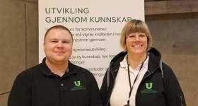 Sindre Nordly og Mona Pedersen fra USHT Troms.
